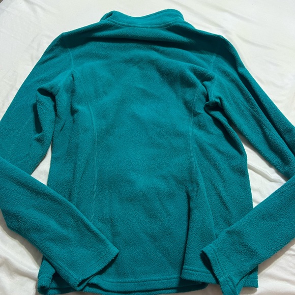 Teal North face Quarterzip - Picture 3 of 3